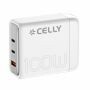 Celly Oplader/snellader USB-A + 2x USB-C 100W wit